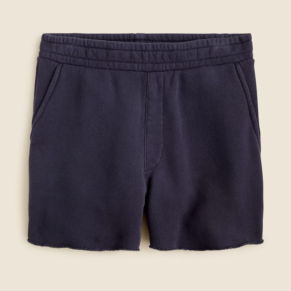 J.Crew, Heritage Terry Sweatshort, XL, Navy Blue, NWT